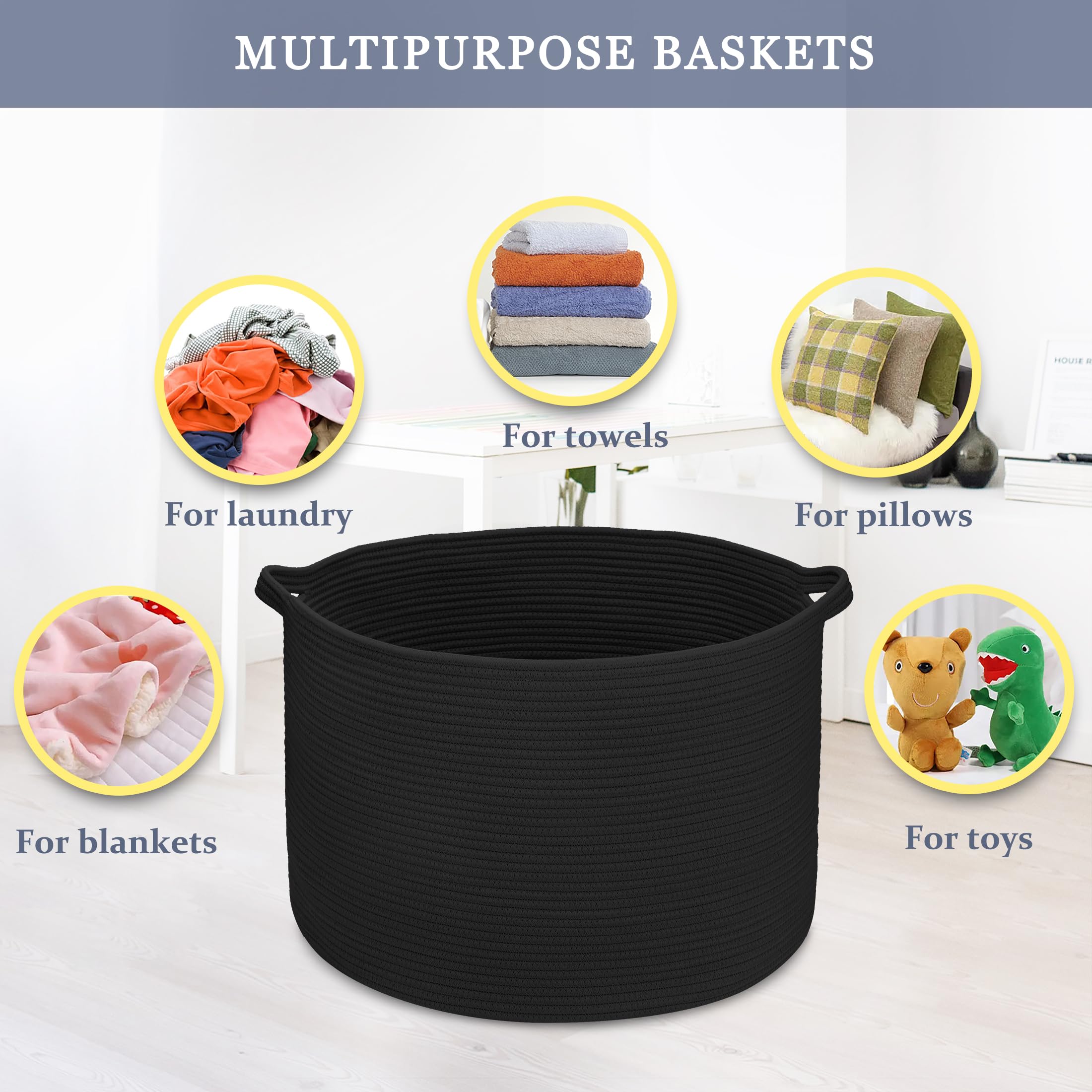 BOSROTY basket decorative home storage that suits many decors.