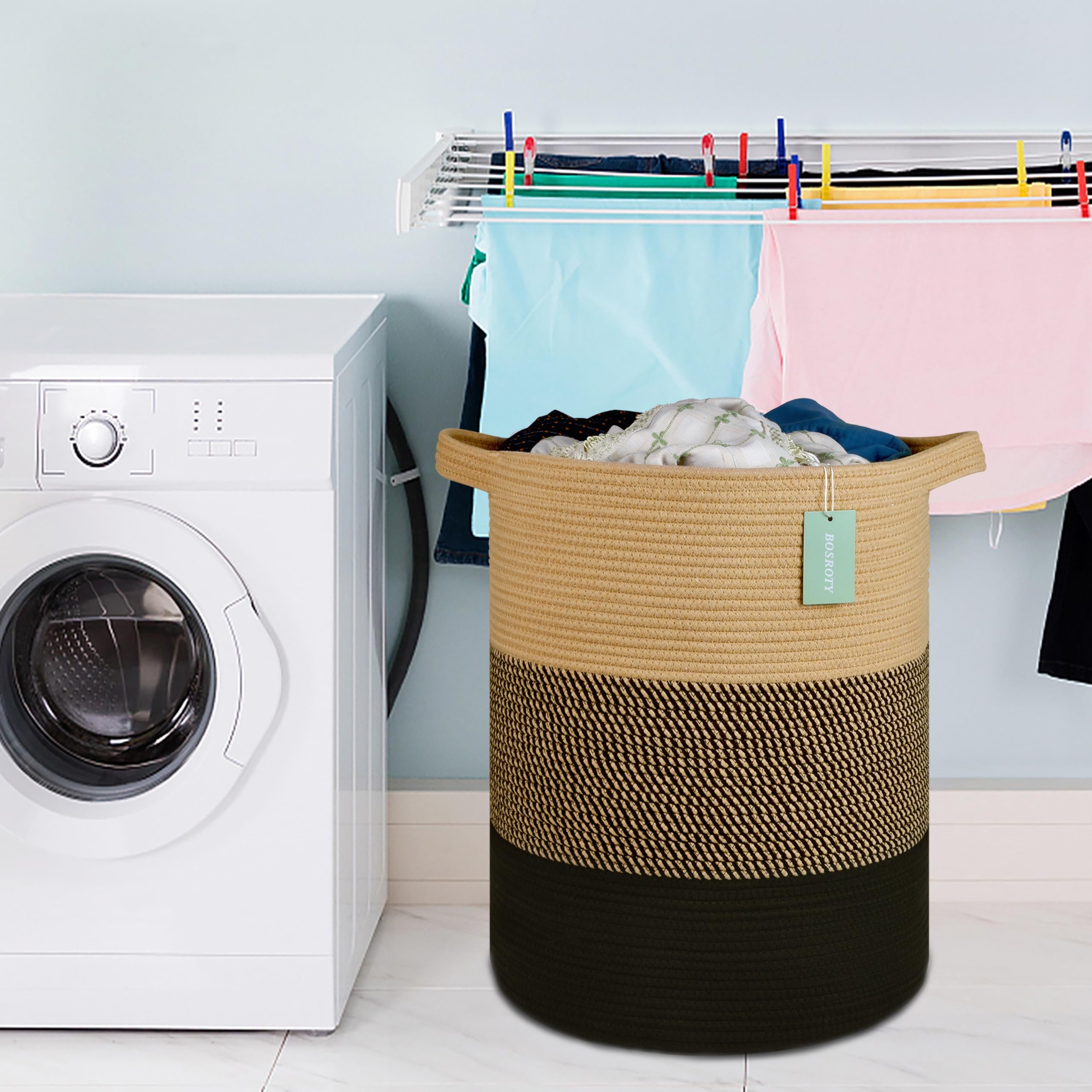 Bosroty durable kids room storage basket designed for long-lasting use.