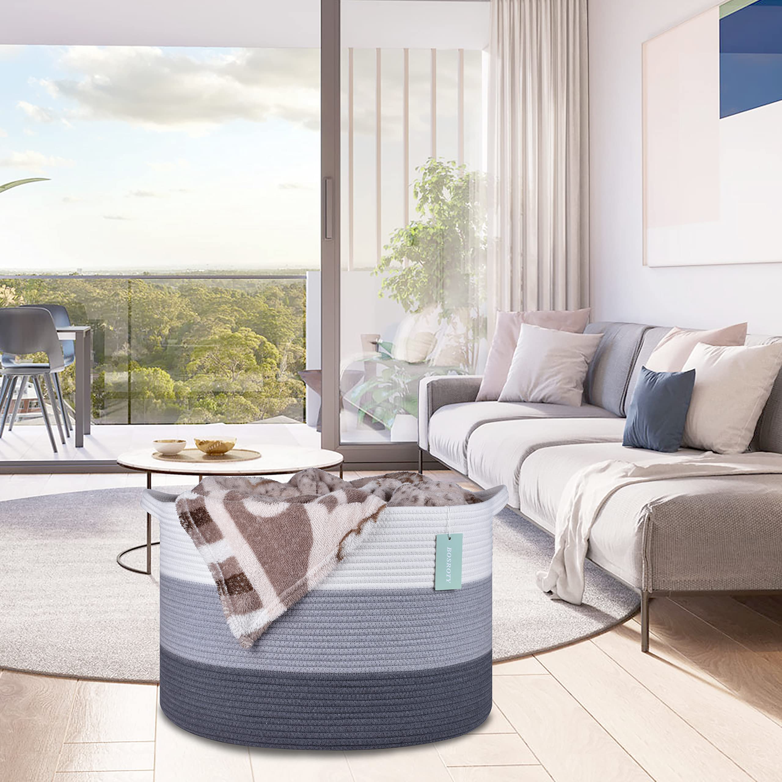 BOSROTY basket stitching detail emphasizes long-lasting construction.