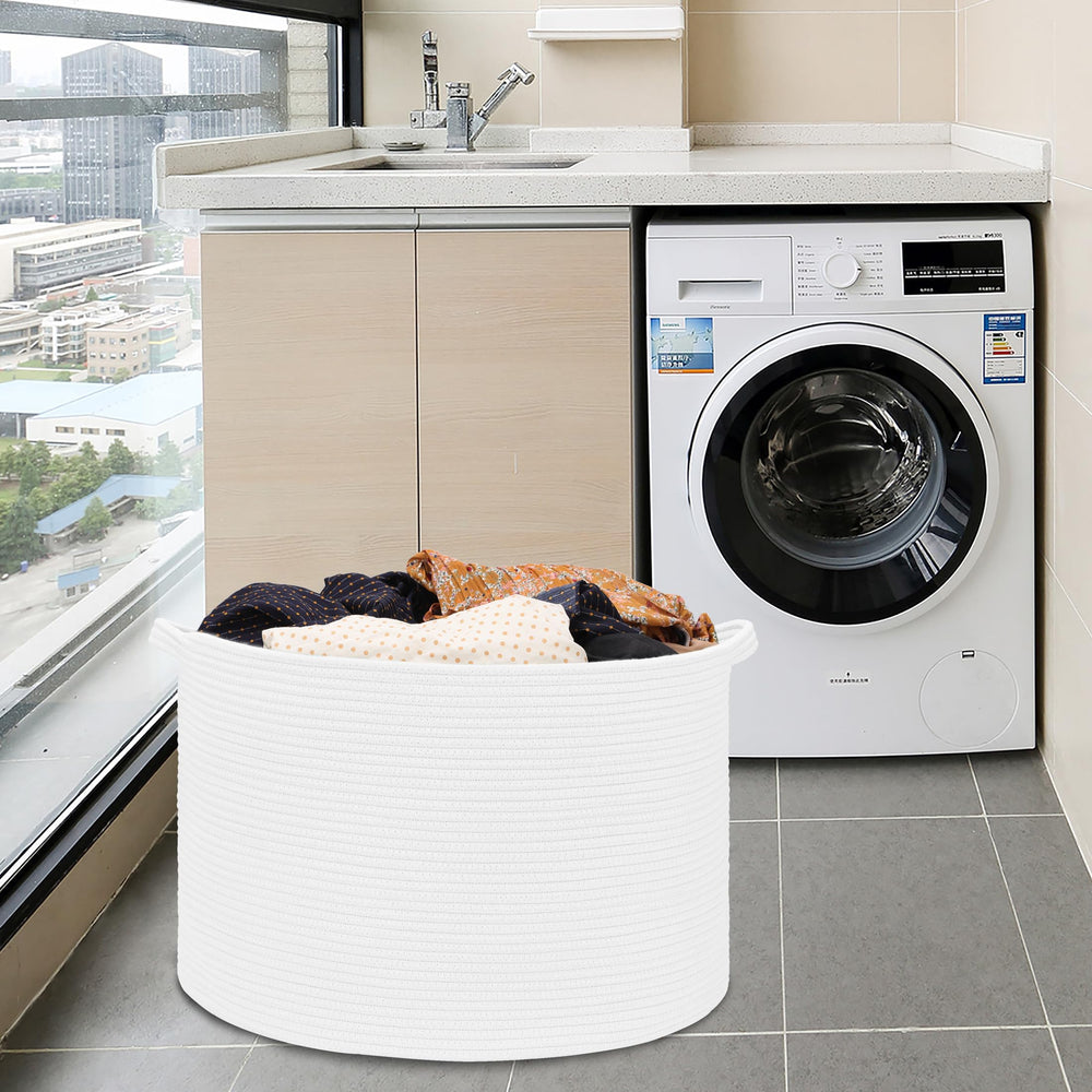 Bosroty foldable laundry hamper shown empty and ready to load.