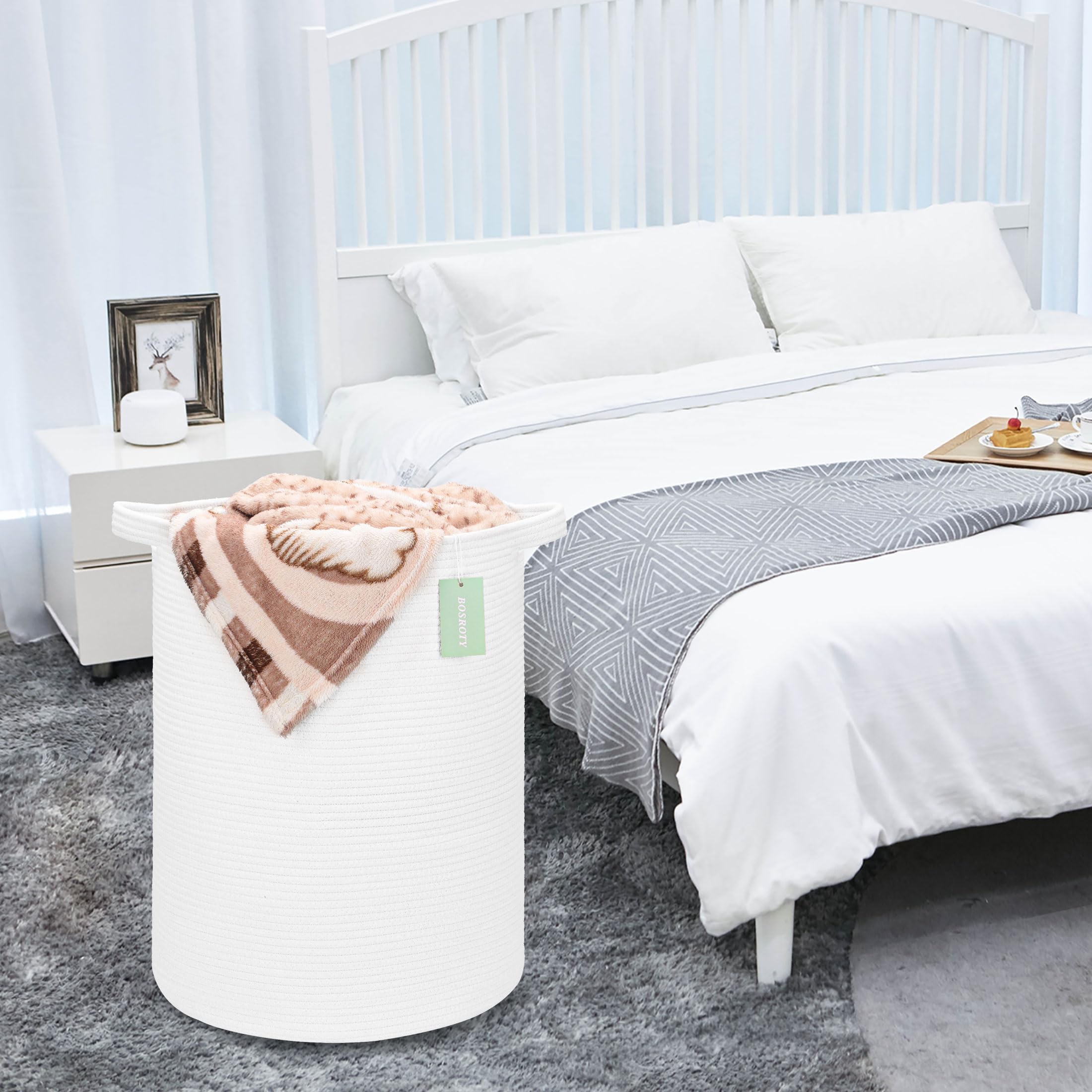 BOSROTY sturdy handles with reinforced stitching enable easy transport