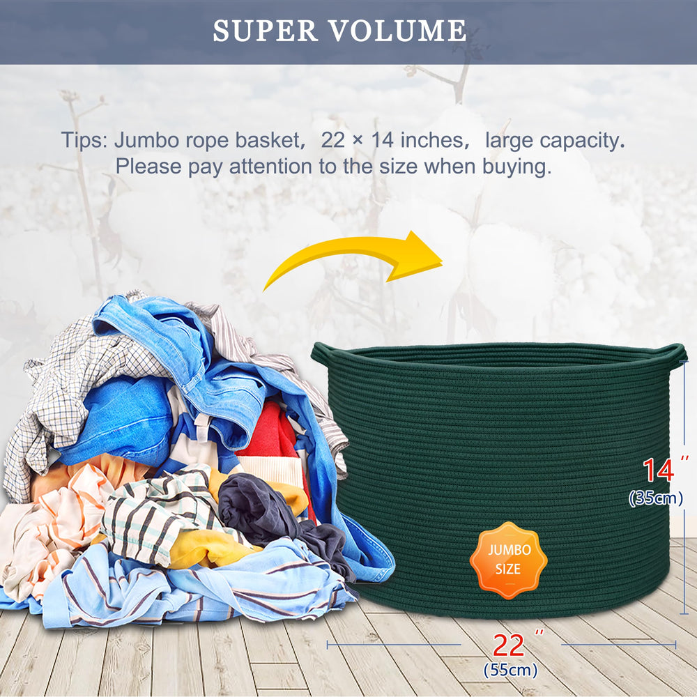 BOSROTY laundry hamper top view demonstrates generous 22x14 size for linens.