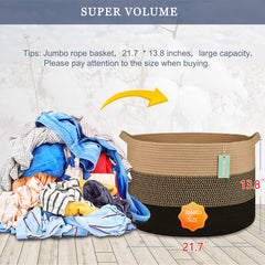 BOSROTY laundry hamper large capacity keeps laundry organized with easy carry handles.