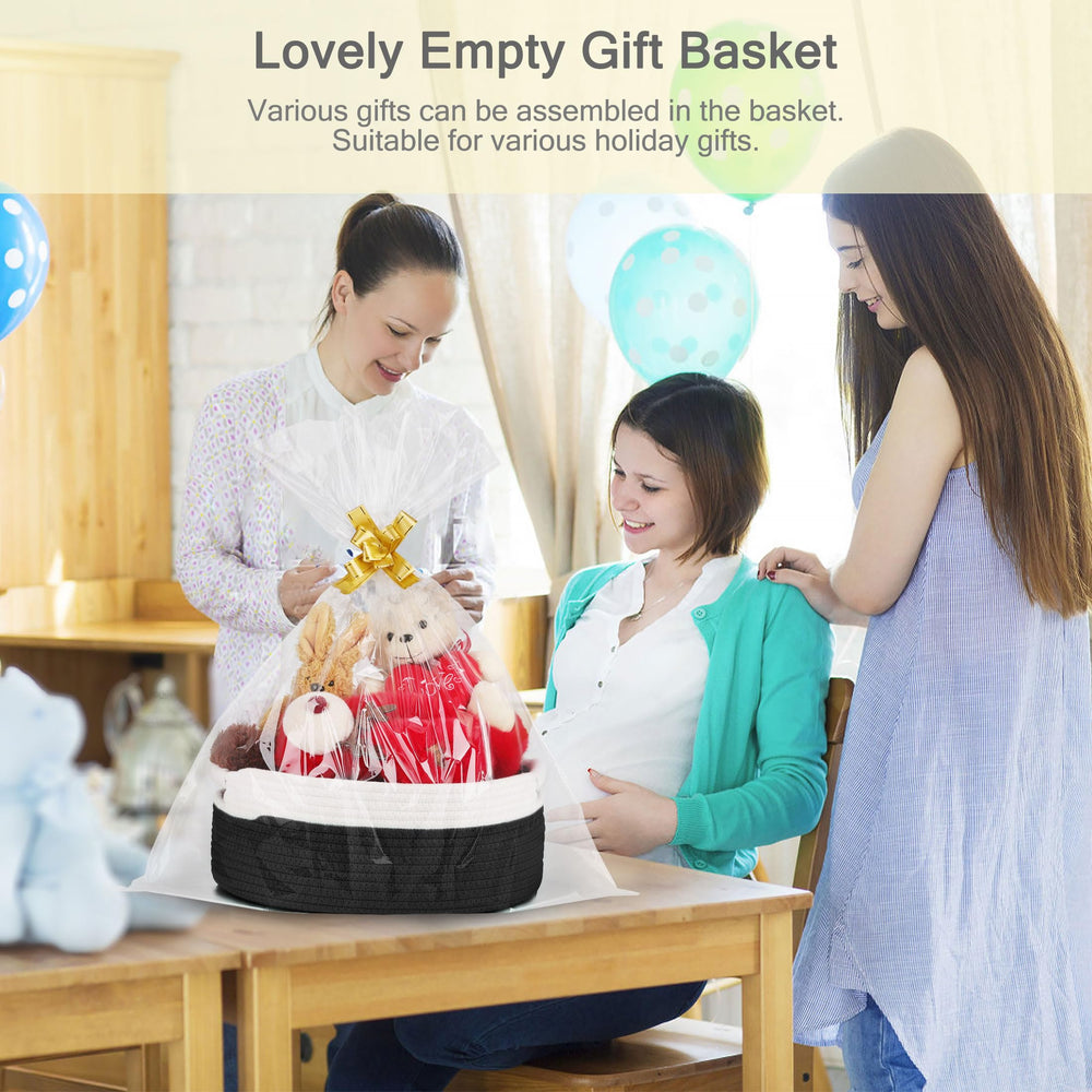 BOSROTY basket made from natural cotton rope, soft and chemical-free.