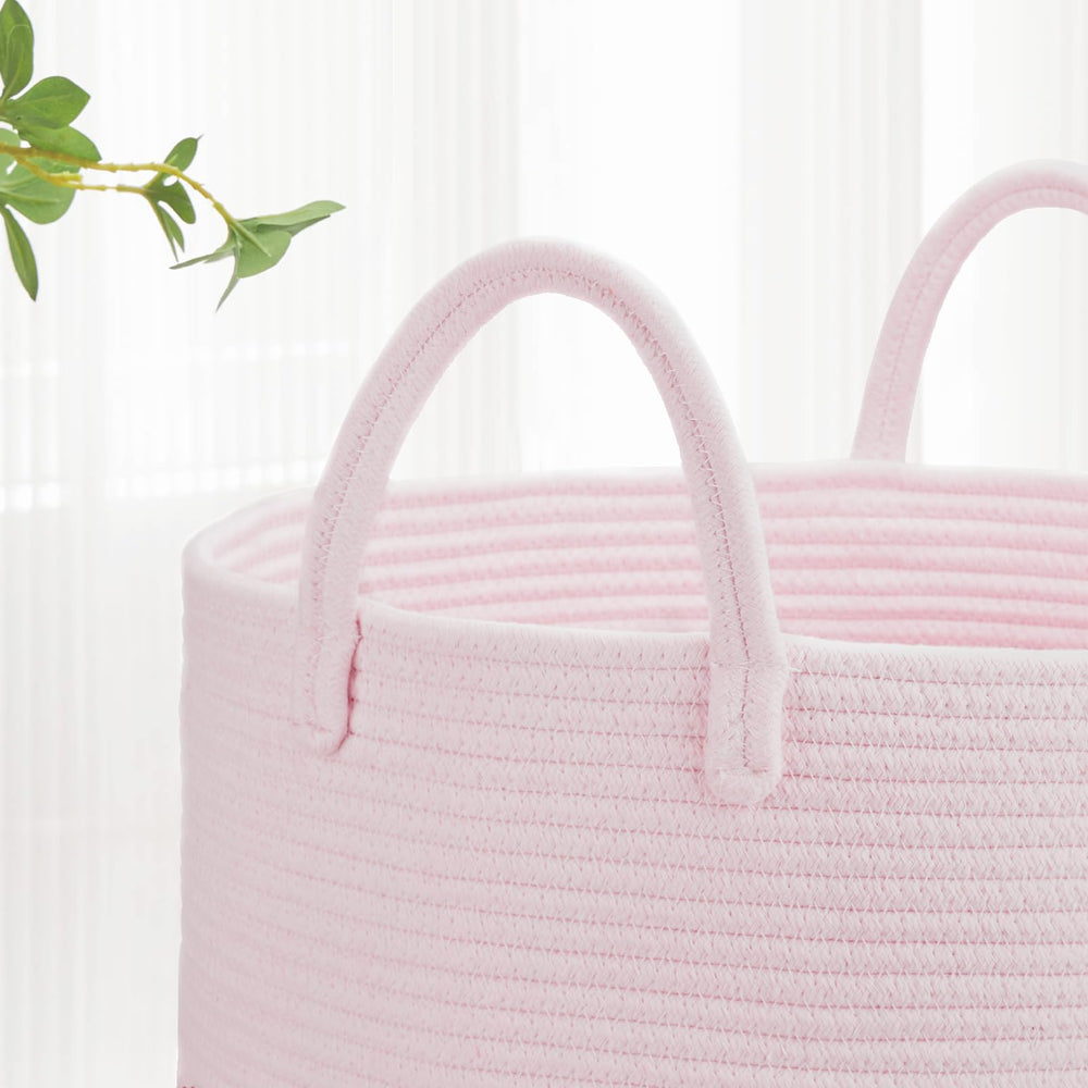 Bosroty toy basket-bin keeps kids’ play area tidy.