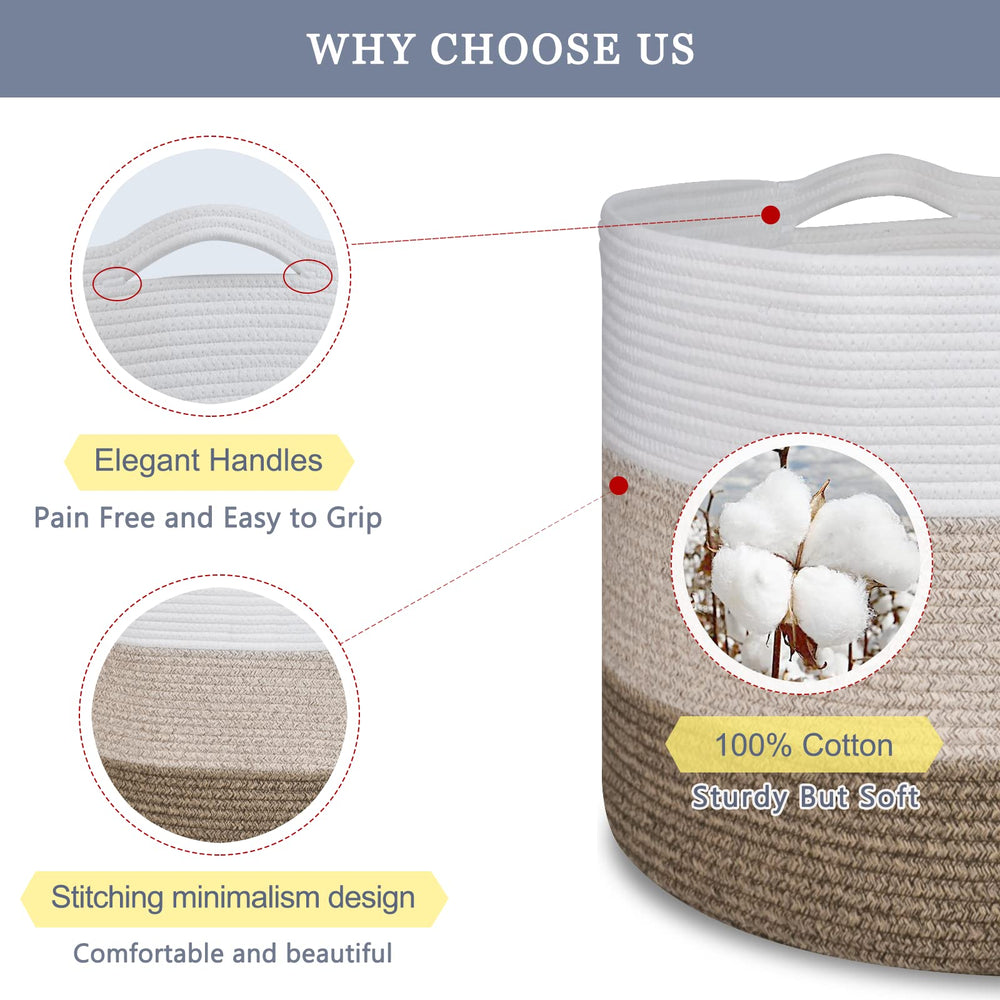 BOSROTY toy storage basket helps keep playtime tidy and accessible.