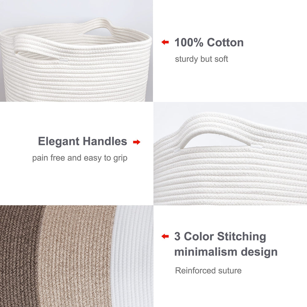 BOSROTY white gradient brown colorway adds a chic decorative touch.