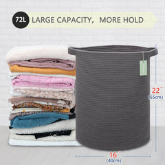 BOSROTY woven storage basket for living room adds stylish, practical organization.
