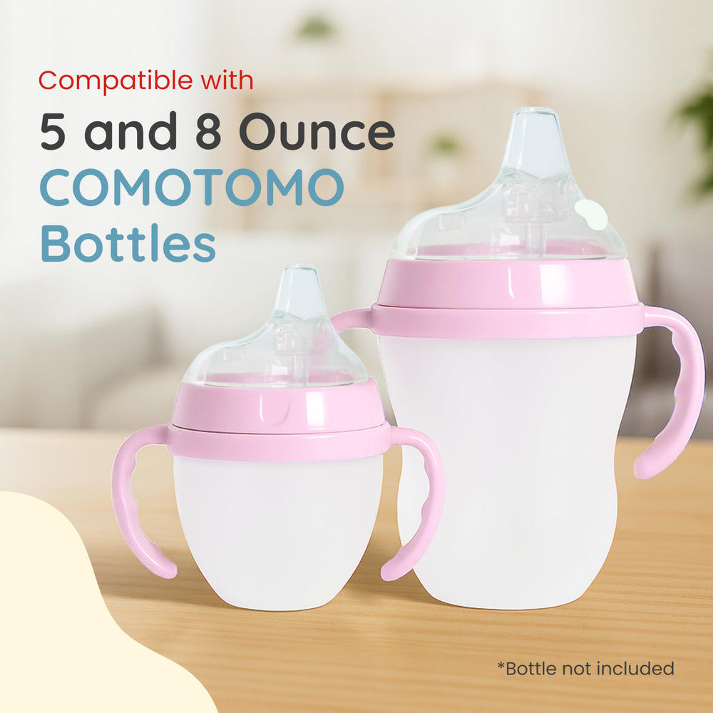Botabee transition kit with bottle handles shown for comfortable grip.