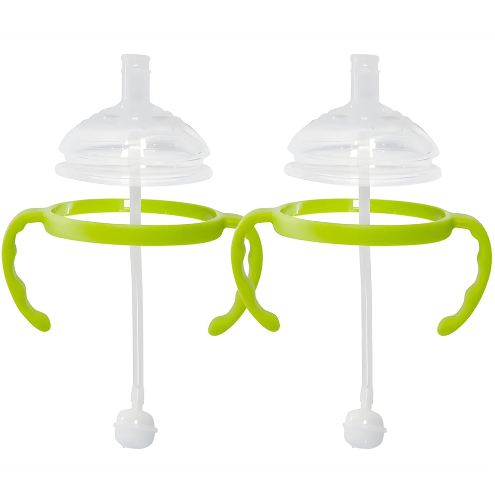 Botabee straw transition kit top enables smoother sipping on 5 oz and 8 oz bottles.