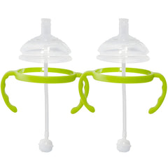 Botabee straw transition kit top enables smoother sipping on 5 oz and 8 oz bottles.