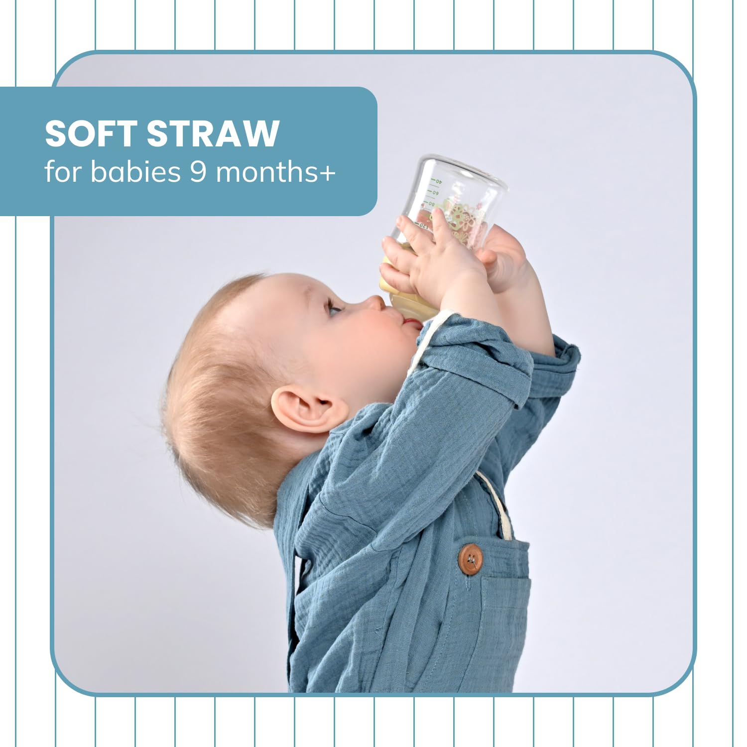Botabee two silicone straw tops for easy cleaning and reuse.
