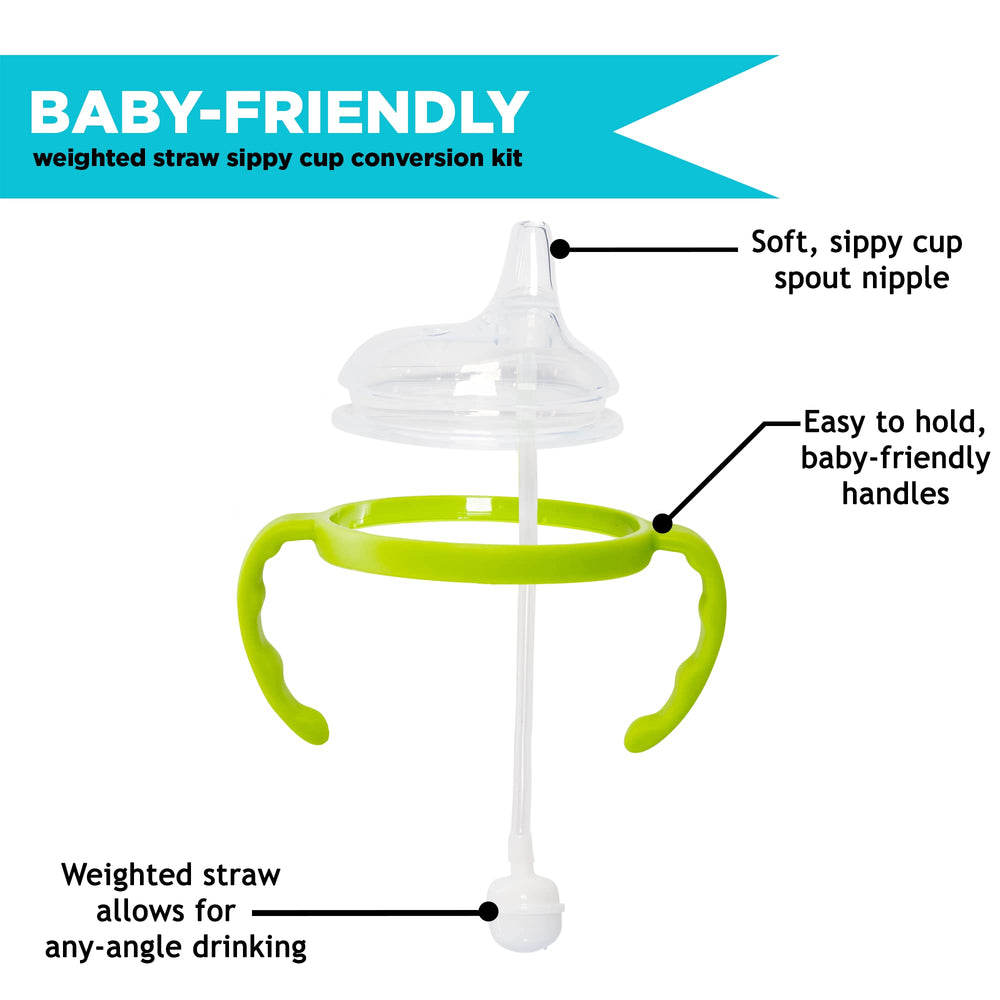 Weighted straw for versatile sipping