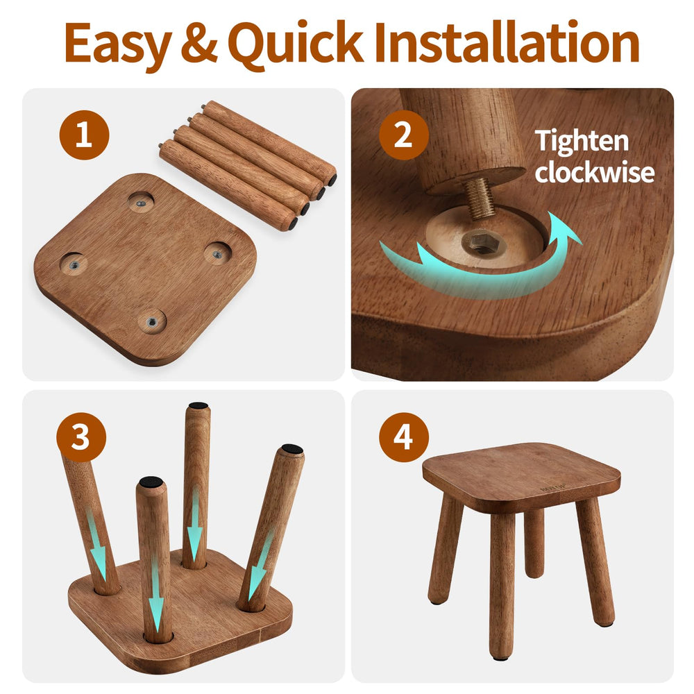 BOTOP easy-assembly stool with tool-free setup for quick use.