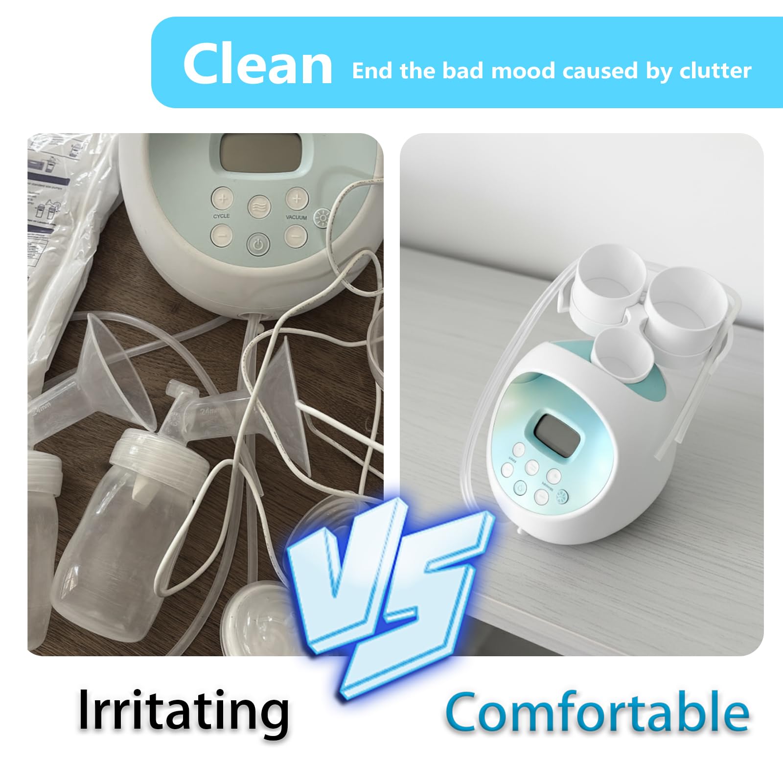 Bottle storage station and hose organization with Bottle & Hose Holder.