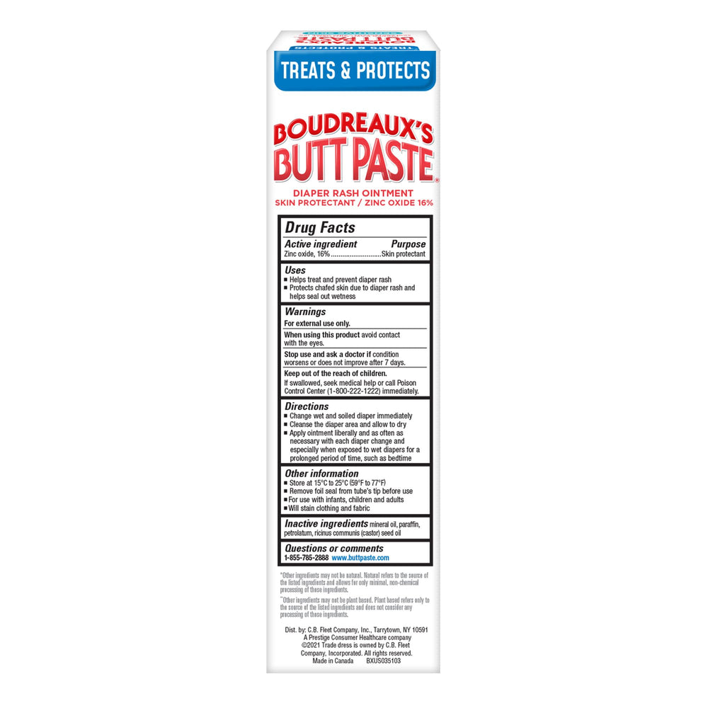 4 oz tube supports daily prevention and mild diaper rash care.