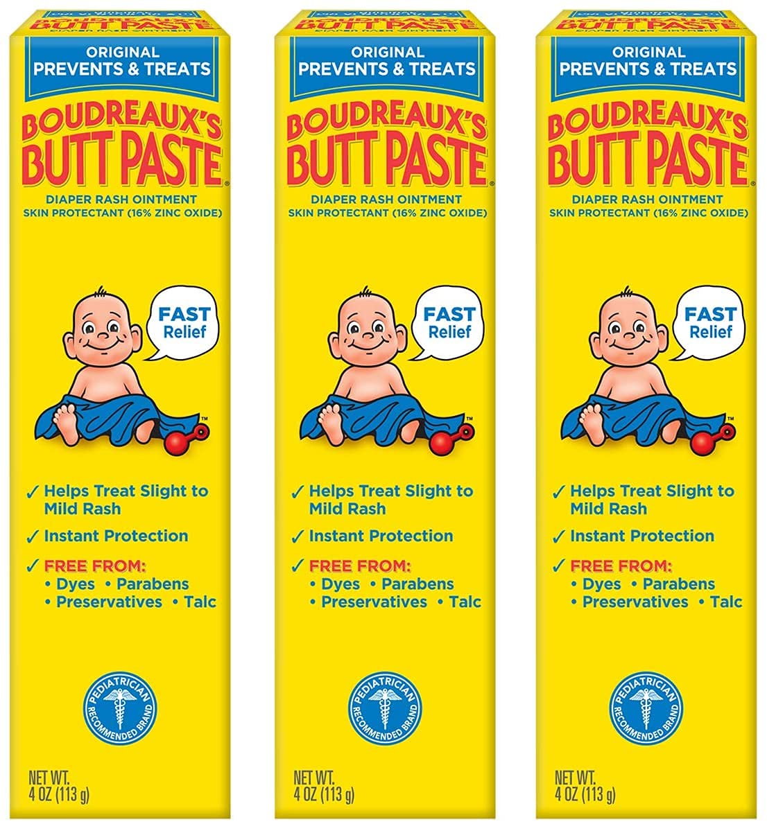 Boudreaux's Butt Paste helps reduce friction on sensitive skin.