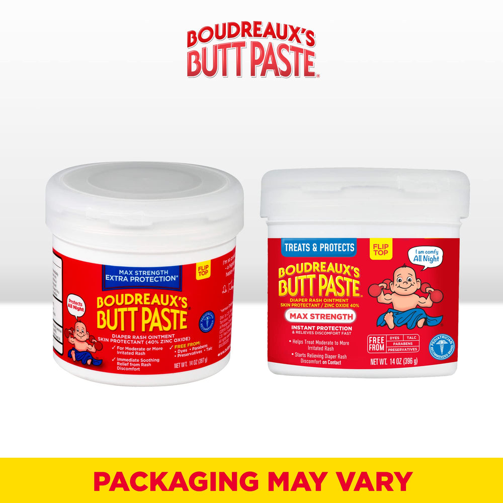 Boudreaux's Butt Paste 14 oz jar seals out moisture for overnight protection