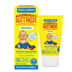Boudreaux's Butt Paste Original 2oz tube ready for diaper rash protection