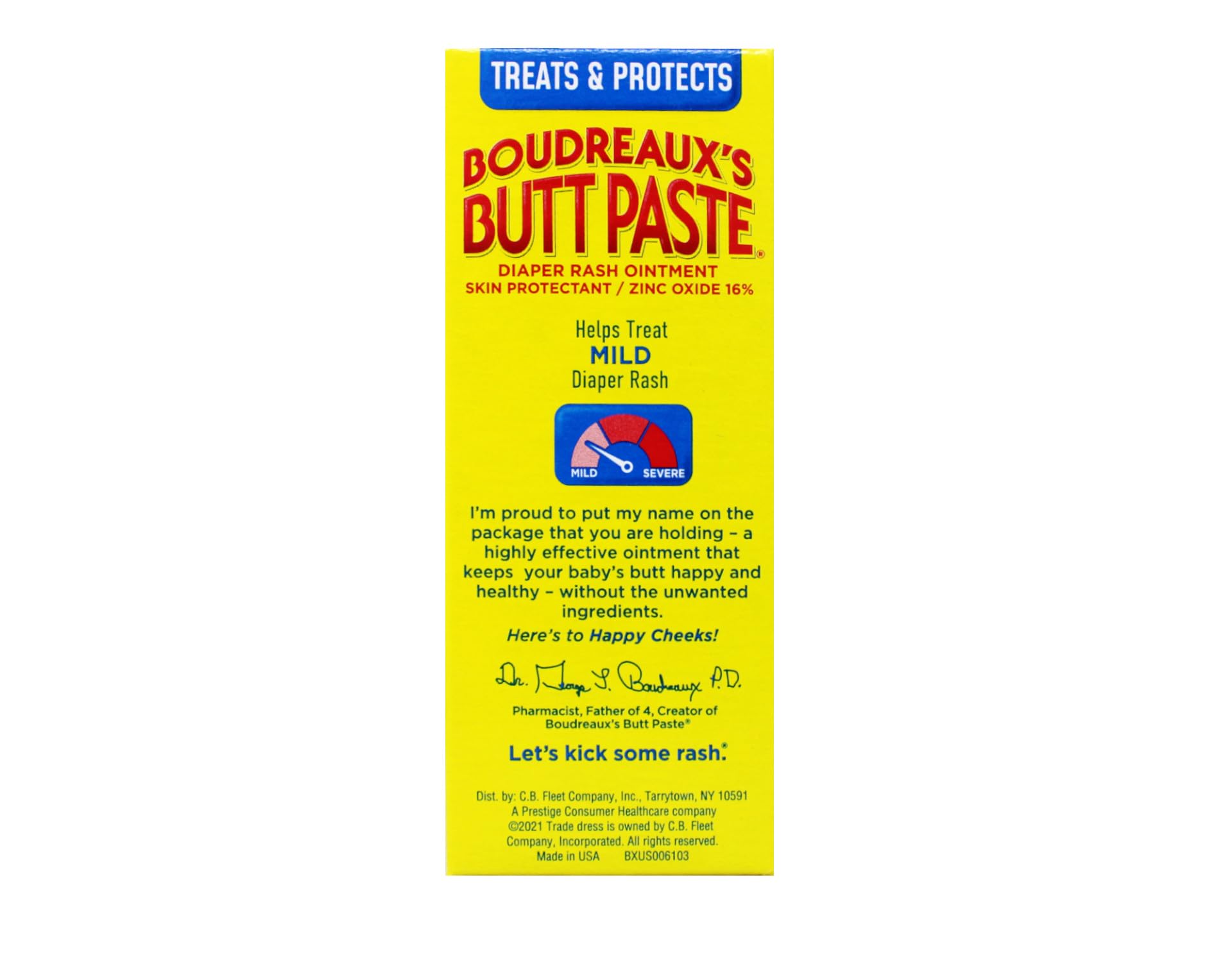 Brush applicator included with Boudreaux's Butt Paste for mess-free diaper care.