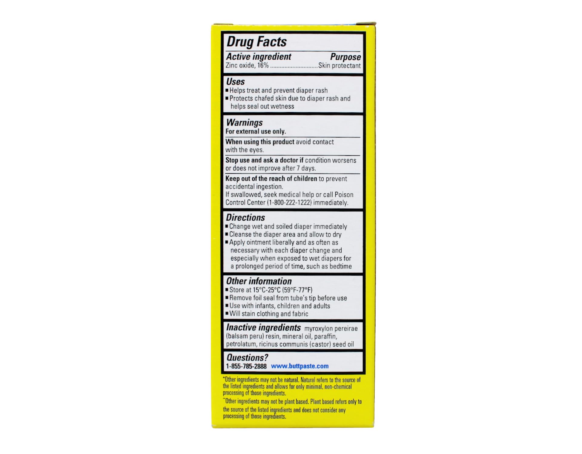 Close-up of Boudreaux's Butt Paste Original tube for quick relief and easy application.