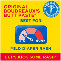 Boudreaux's Butt Paste Original flip-top jar for easy, mess-free diaper rash care.