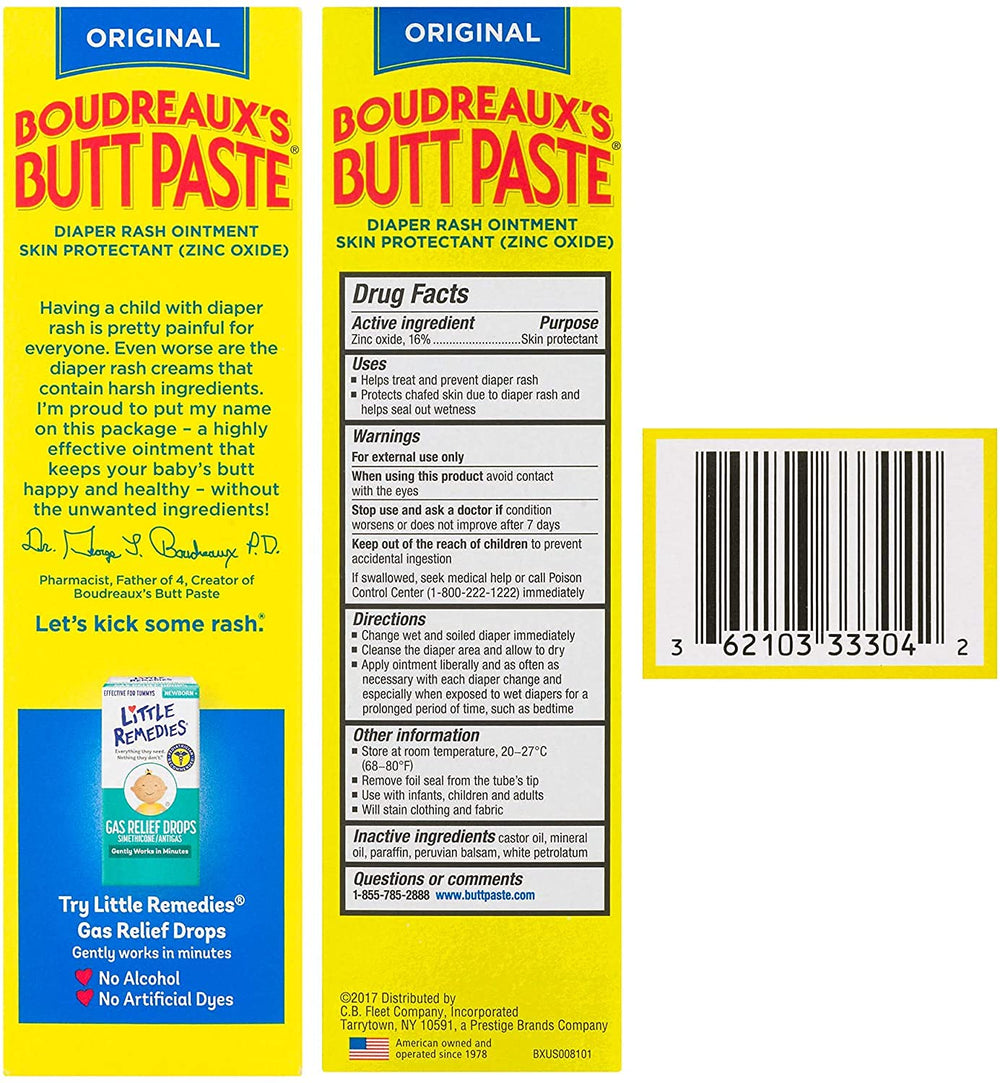 Boudreaux's Butt Paste 4 oz tube is easy to apply on the go.