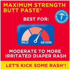 Boudreaux's Butt Paste texture close-up shows thick, protective ointment for irritated diaper area