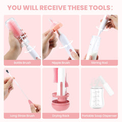 Boutarzy rechargeable baby bottle cleaning kit keeps bottles ready all week.