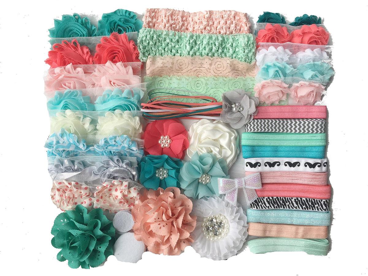 Bowtique Emilee baby shower headband kit—DIY headbands for a fun, memorable shower activity.