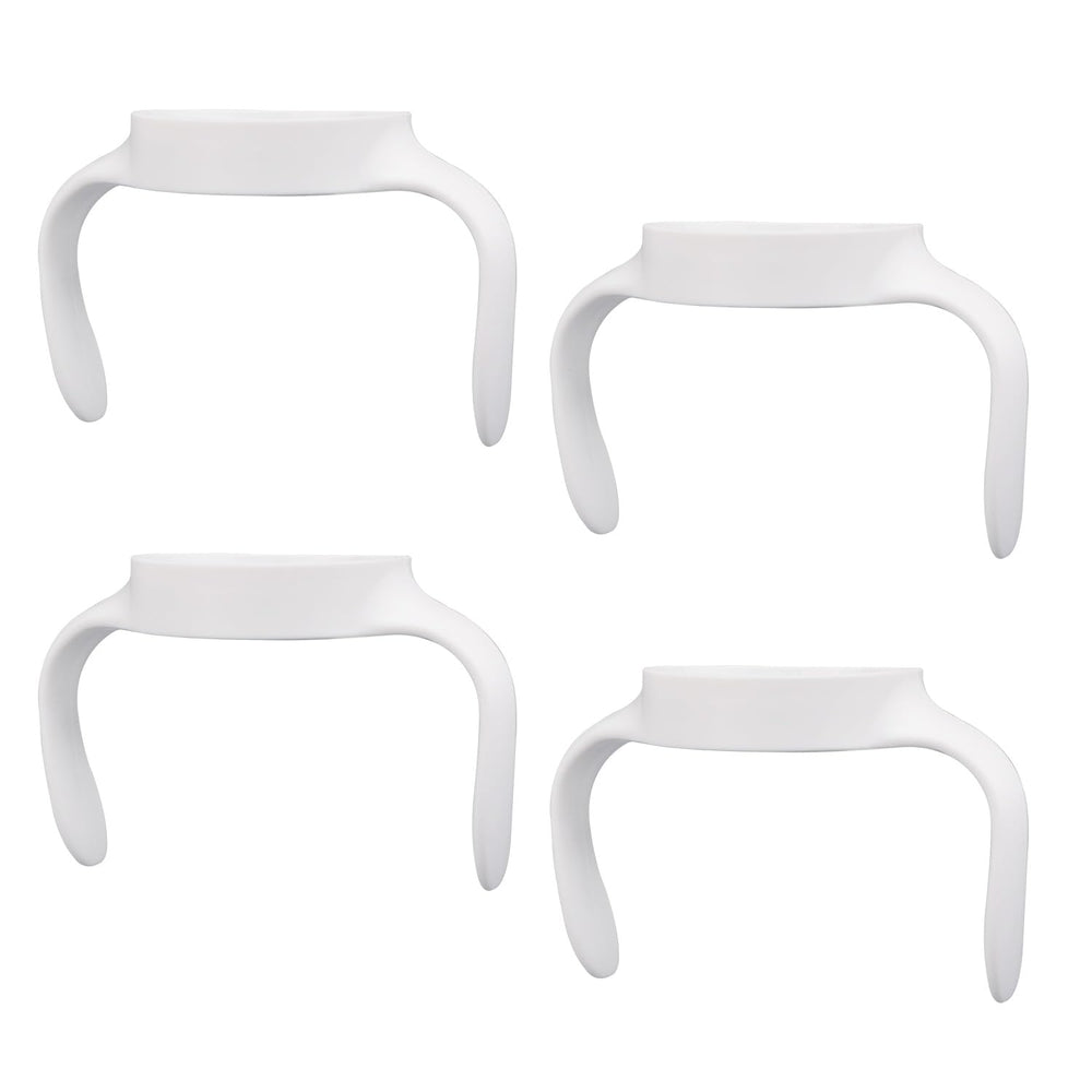 BOXOB bottle handles for Mam with ergonomic grip in white for easier independent drinking.