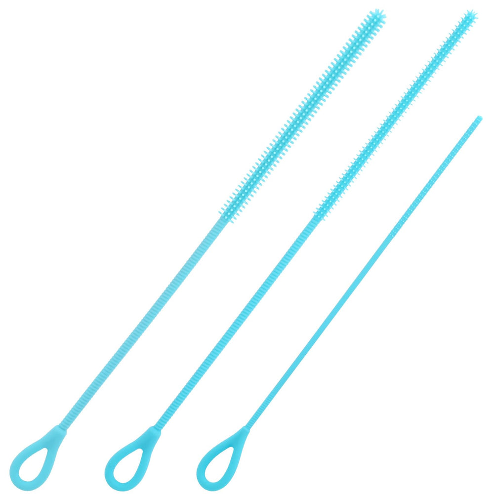BOXOB extra-long 3mm straw brush cleans deep into narrow straws for thorough cleaning.