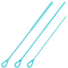 BOXOB extra-long 3mm straw brush cleans deep into narrow straws for thorough cleaning.