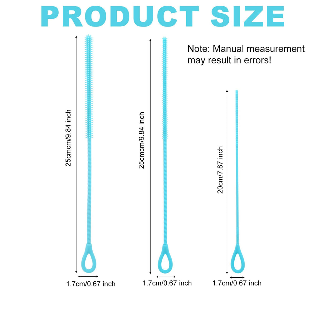 BOXOB 6mm straw brush reaches mid-size straws and bottle openings efficiently.
