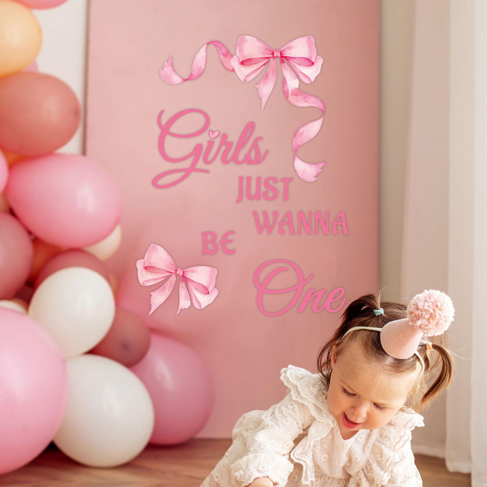 BOXOB girls first birthday party decoration creates a charming scene.