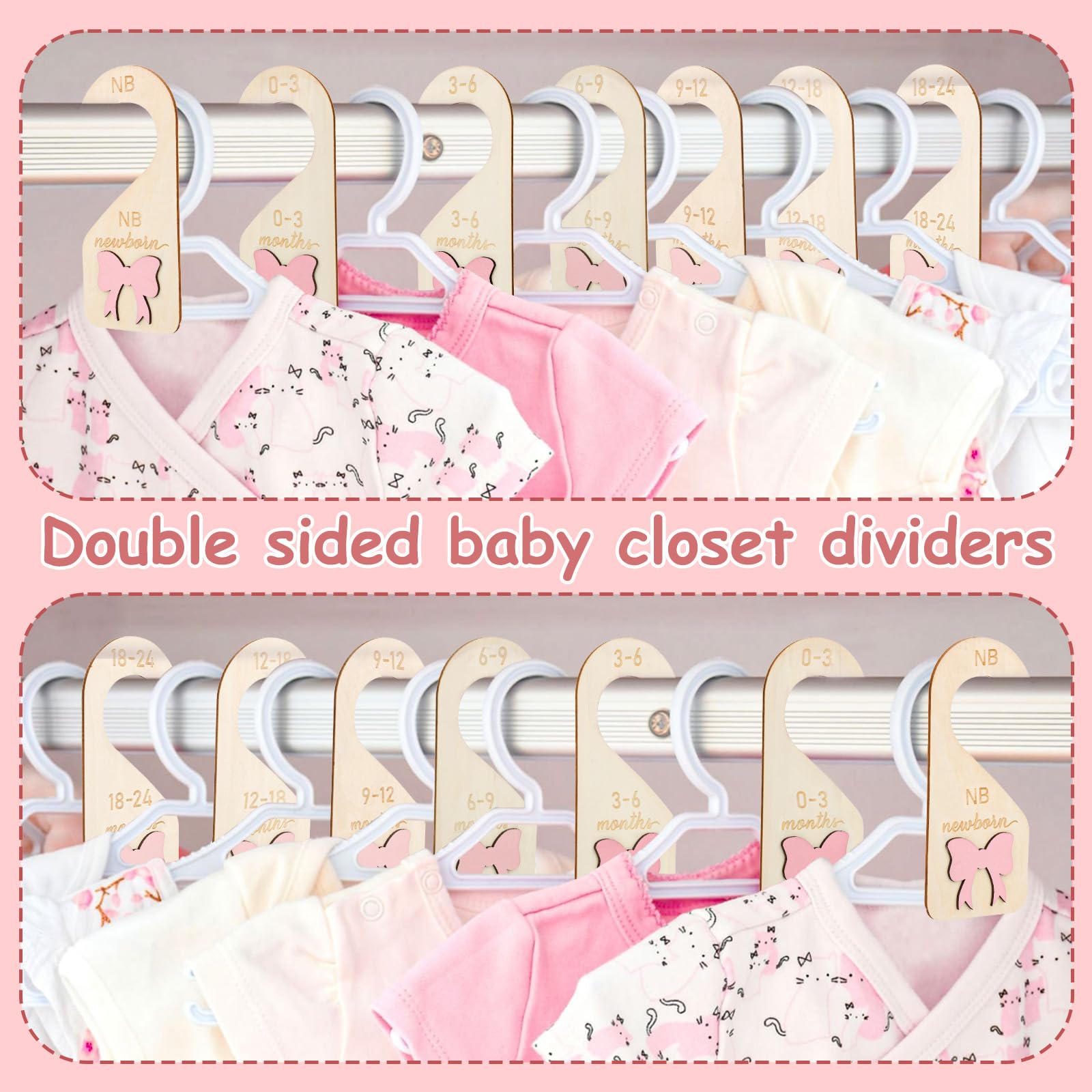 BOXOB pink bow design adds charming nursery decor.