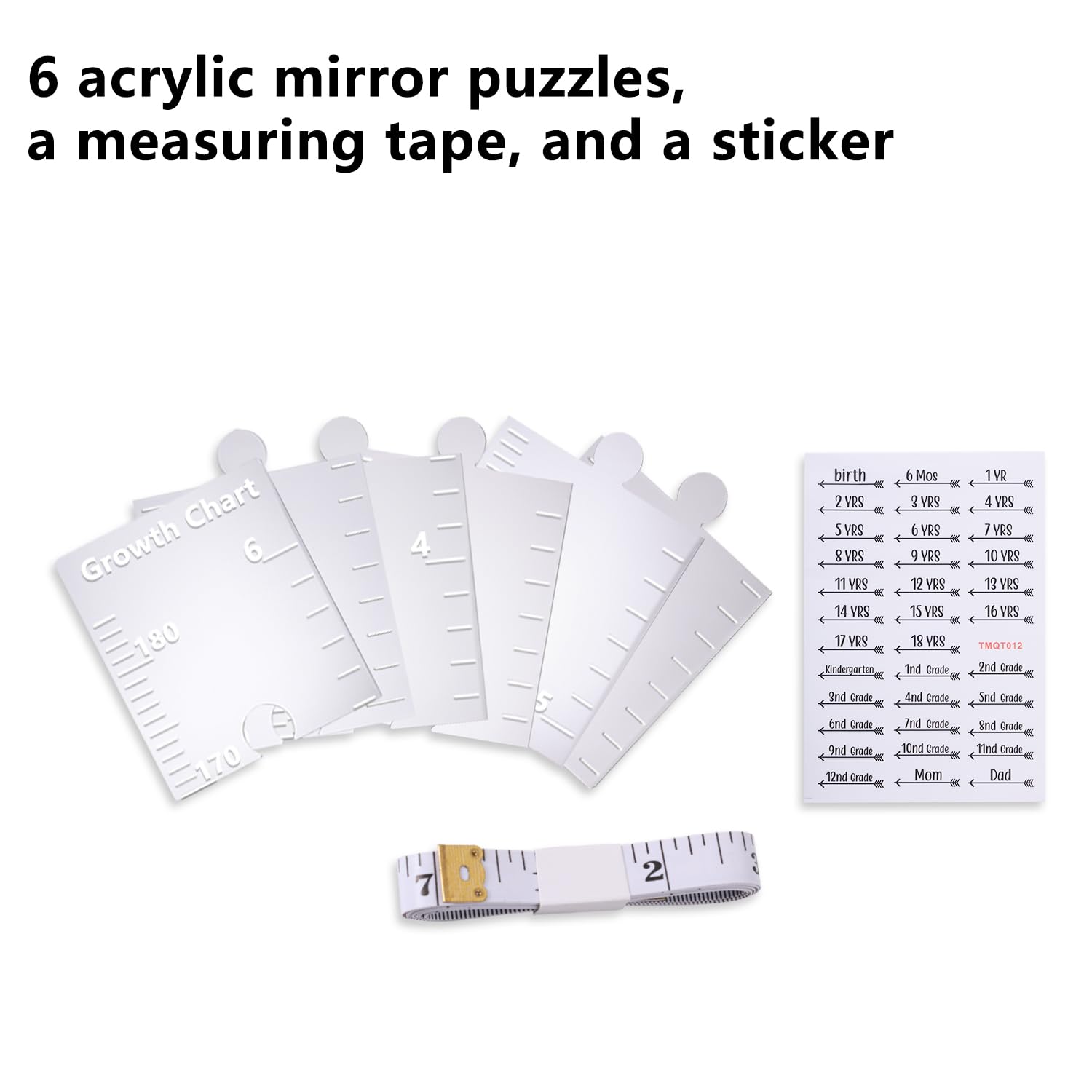 BOXOB Growth Chart puzzle pieces fit together neatly to mark every growth milestone.