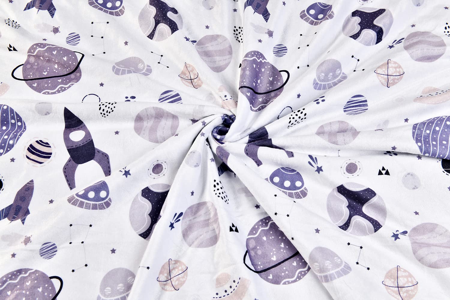 Boyoung baby blanket dotted backing plush side for soothing texture