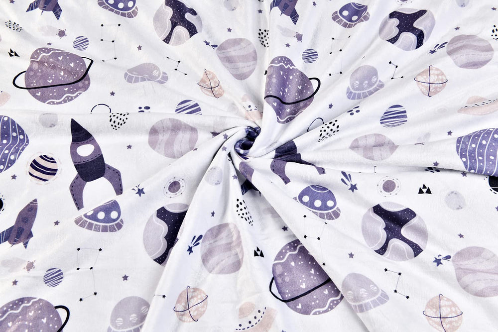 Boyoung baby blanket dotted backing plush side for soothing texture