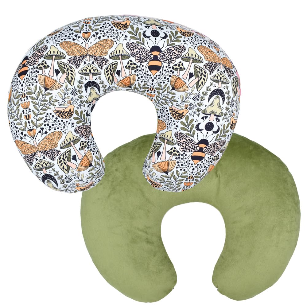 Boyoung stretchy nursing pillow cover in ultra-soft fabric for baby feeding.