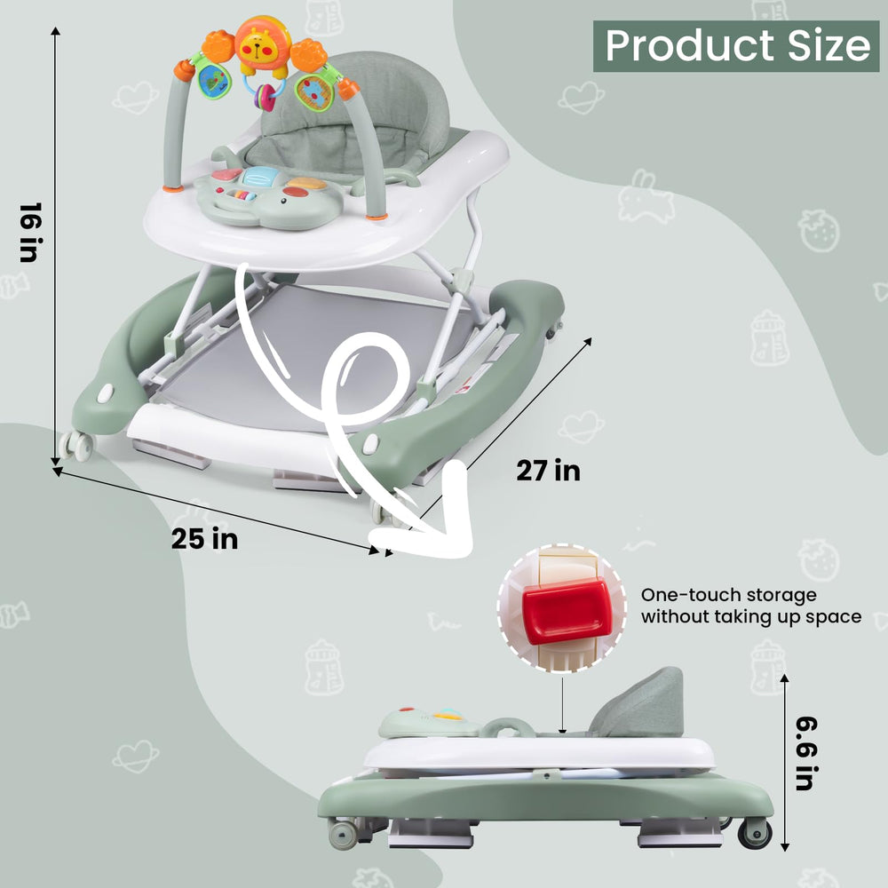 Boyro Baby walker active play with music and toys during floor time