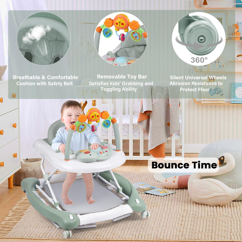 Boyro Baby walker height adjustment demonstrates growth-ready fit