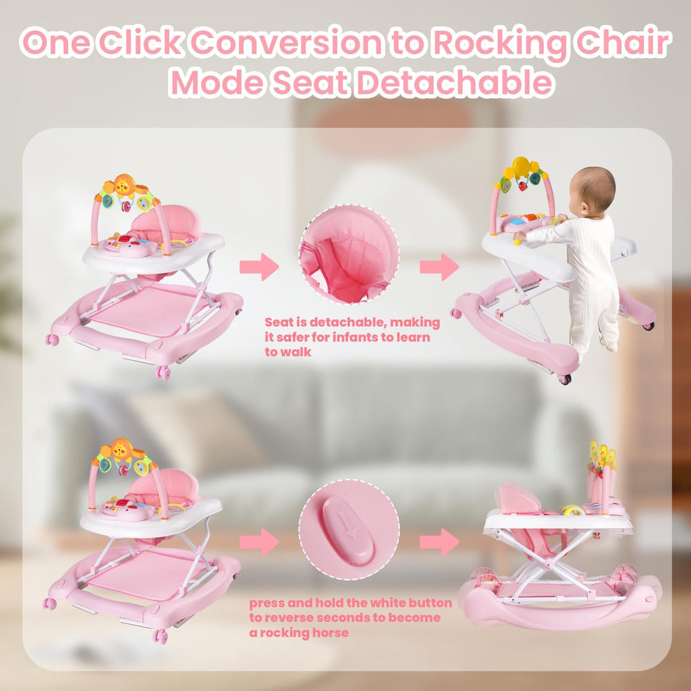 Boyro Baby 5-in-1 walker triangular stability design for safe exploration.
