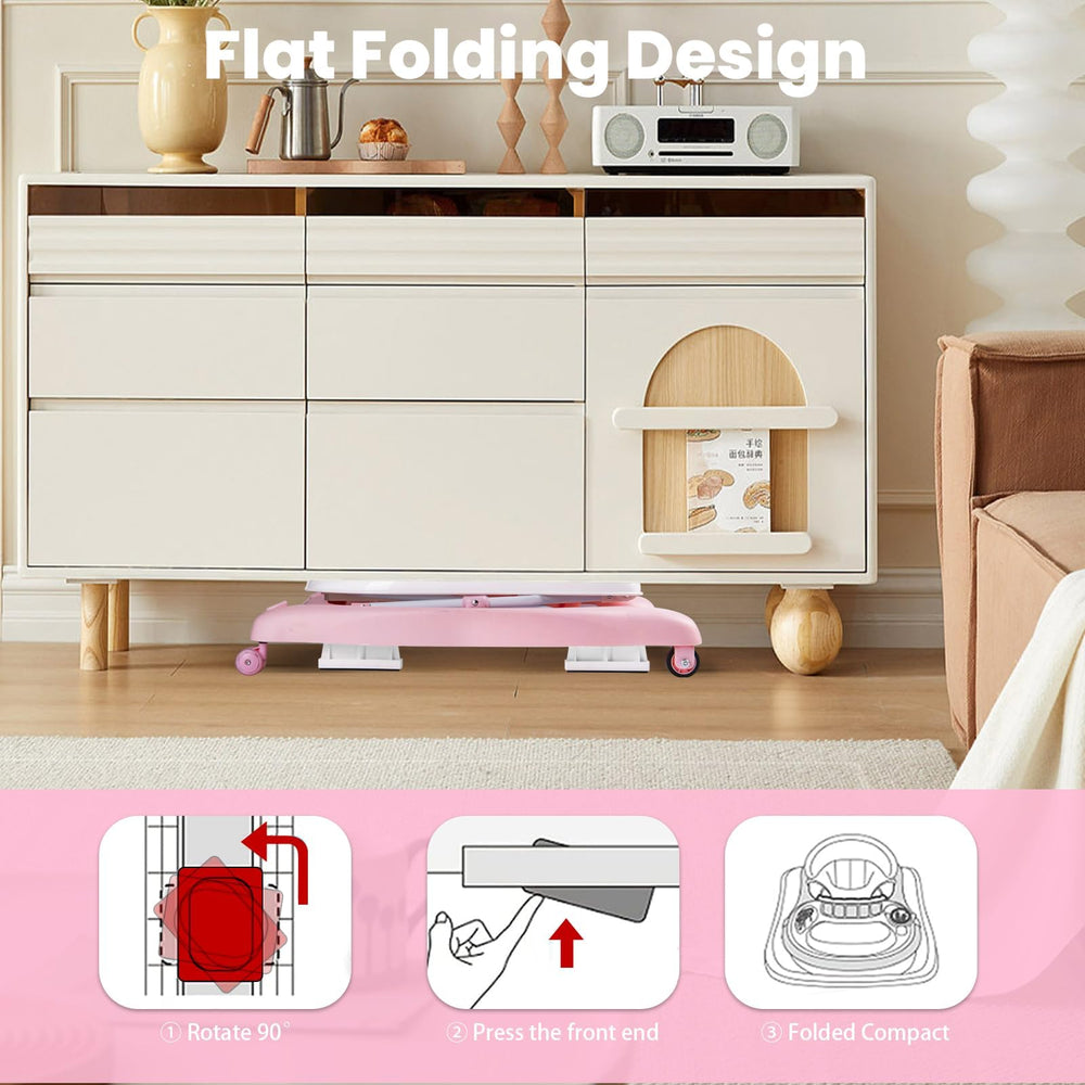 Boyro Baby 5-in-1 walker used on living room floor for playtime.