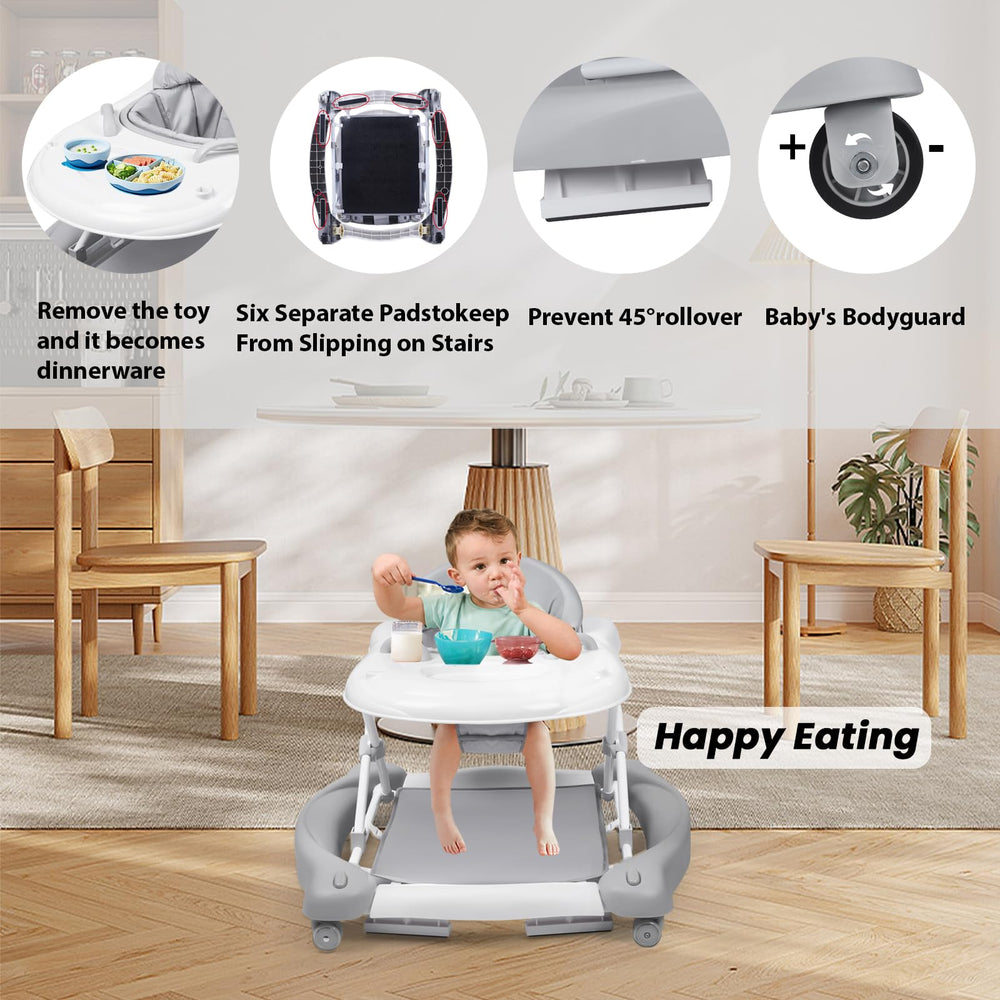 Boyro Baby walker adjustable height grows with baby
