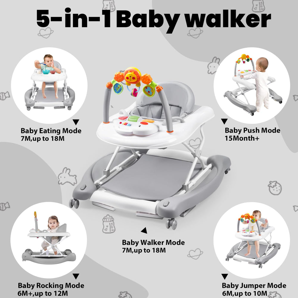 Boyro Baby walker in bouncer mode with gentle engagement