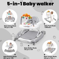 Boyro Baby walker in bouncer mode with gentle engagement