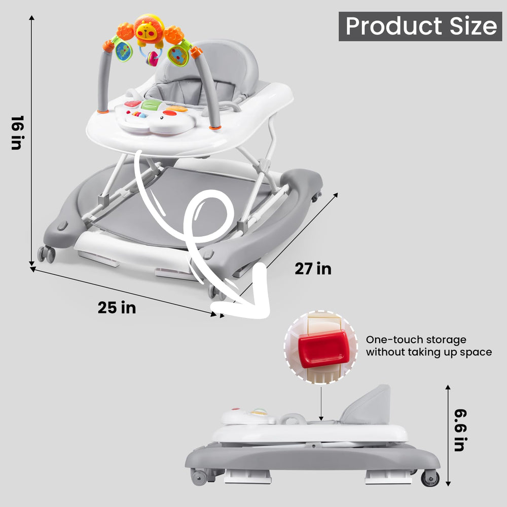 Boyro Baby walker foldable design stores neatly