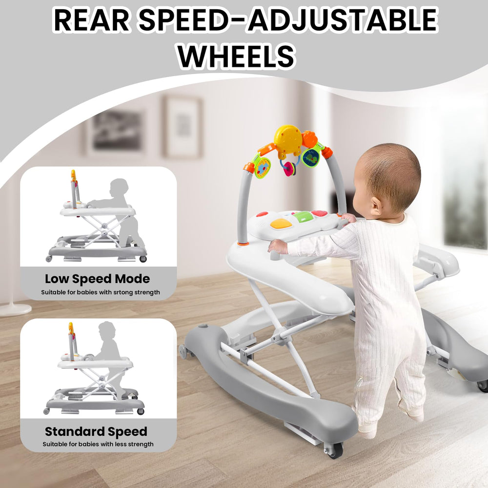 Boyro Baby walker rocking mode offers soothing motion