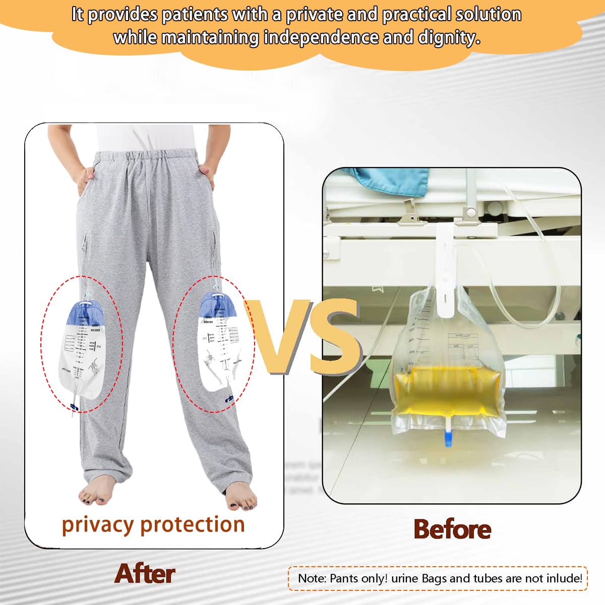BOYUDZLTD catheter pants in breathable fabric for comfort.